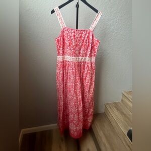 Talbots Bold Pink dress with pockets!
